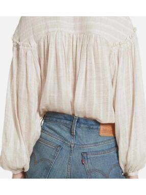 Free People - Headed to the Highlands Gauze Blouse, Size Extra Small